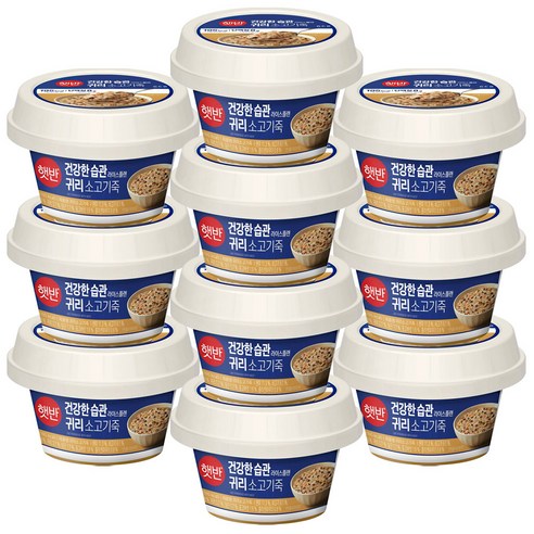햇반 귀리 소고기죽 265g, 265g, 10개