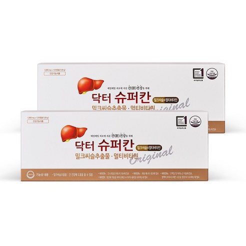 현빈 밀크씨슬 닥터슈퍼칸 밀크씨슬&멀티비타민 GIFT, 8개, 30정