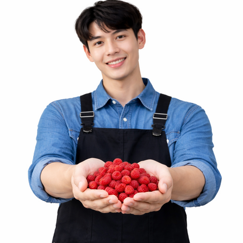 (당일수확) 노씨고집 경남 김해 생 산딸기, 4개, 250g