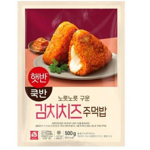 제일제당 [CJ]햇반쿡반 김치치즈주먹밥 500GX3, 500g, 4개