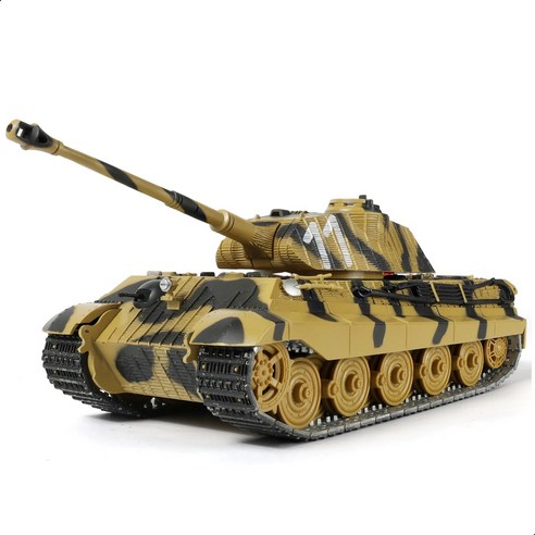 King Tiger II 중전차의 각진 차체와 포탑 실루엣을 정교하게 재현하여 밀리터리 모형 수집가와 전차 역사 입문자 모두에게 몰입감 있는 전시 경험을 제공합니다., 1개, TD011-1:32 독일 호랑이왕