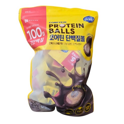 종근당 건강 코어틴 프로틴 초코볼 400G(20g )