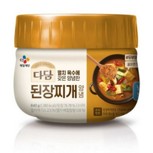 다담 된장찌개840gx1개, 840g, 3개