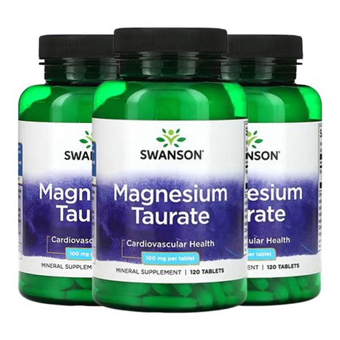 Swanson 마그네슘 타우레이트 100mg Magnesium Taurate 120정