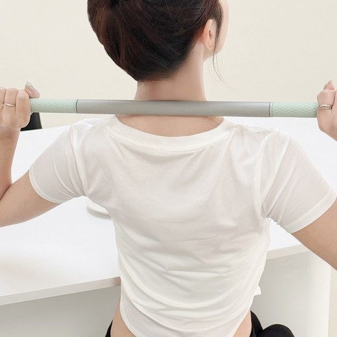 휴앤바디 마사지 스틱 종아리 마사지기 지압봉 안마 근막, 세이지 그린, 1개