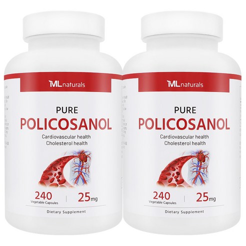 2병 마이라이프 내추럴스 폴리코사놀 25mg 240정 (총지방족 95%/옥타코사놀 61%) (16개월), 240정, 2개