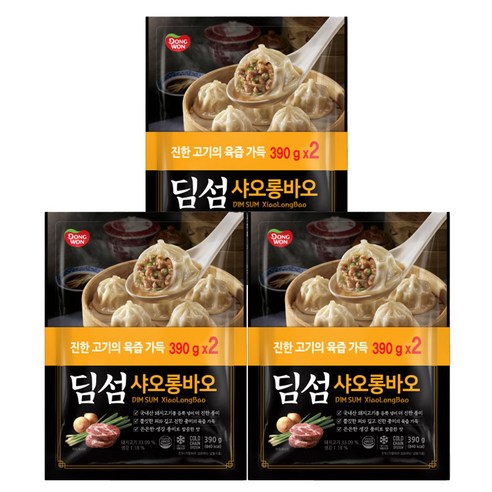 [동원] 딤섬 샤오롱바오 390g x6봉 /만두
