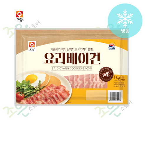 [조은스토어] 사조 오양 요리베이컨, 1kg, 3개