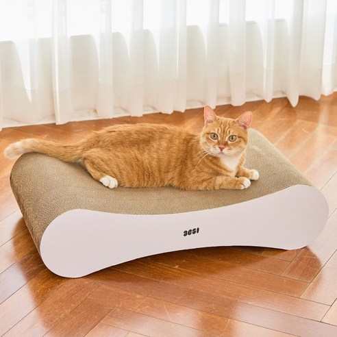 삼육오일 3651 벅벅 보드 초고밀도 고양이 스크래쳐, 1개, 화이트