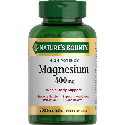 Natures Bounty 마그네슘 500mg 200정 x 2