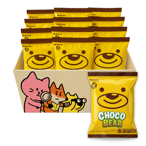 노브랜드 과자, 초코베어, 12개