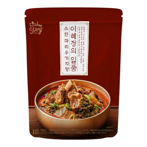 빅마마이혜정 일품우거지소한마리탕 750g 10팩, 10개, 750g