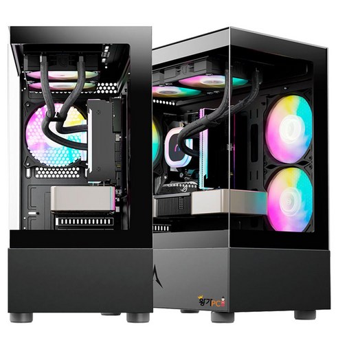 왕가PC 게이밍 데스크탑 게임용 고사양 조립컴퓨터 하이엔드PC 컴퓨터본체, a.블랙라벨PC WX16, 블랙