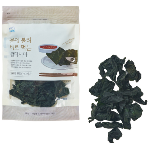 [청해거상] 물에불려 바로먹는 쌈다시마 80g 완도 산지직송 간편식 가정식 반찬용