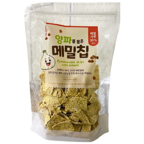양파를 품은 메밀칩 JJ 버큇칩 스낵 과자 건강간식