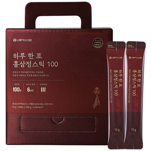 서울약사신협 하루 한 포 홍삼정스틱 100포