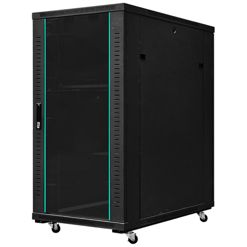 랜스타 서버랙 검정 22U 1200x1000x600 통신랙 LS-1200HS, 단일상품, 1개