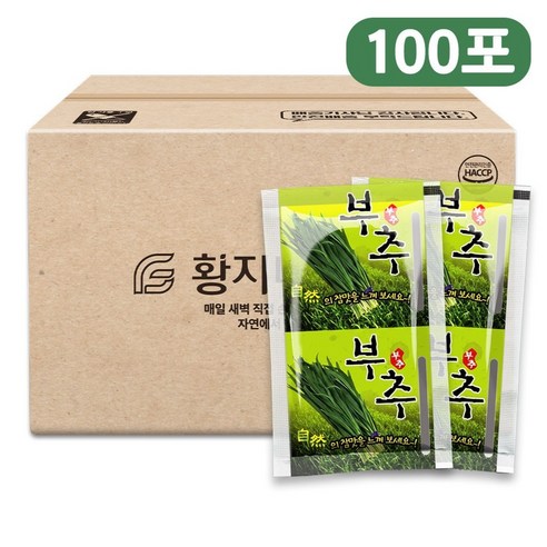 황지네이처 국내산 순수 부추즙, 100ml, 100개