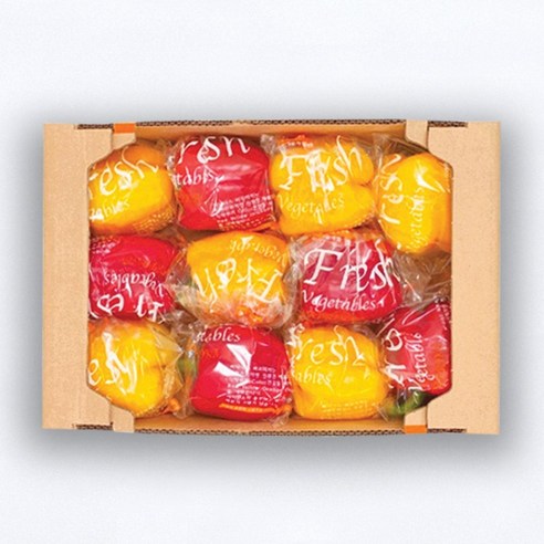 [에스유인포] 프리미엄 당일수확 개별포장 (레드+옐로) 파프리카 / 2kg, 2.5kg, 5kg