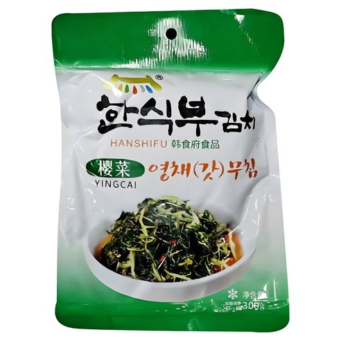 <킹콩푸드>한식부 영채김치 영채갓무침 밑반찬 중국식품, 5개, 300g