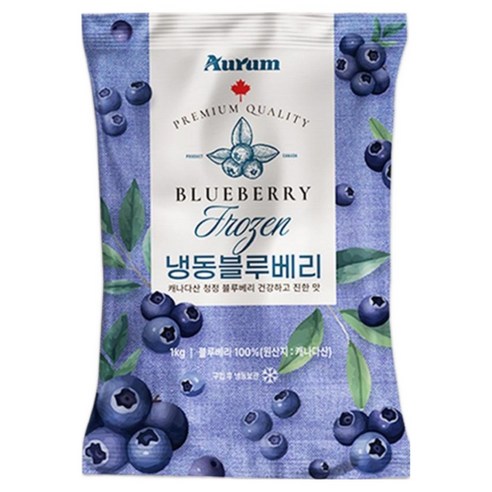 아우름 냉동블루베리 캐나다산 1kg, 2개, 냉동 블루베리