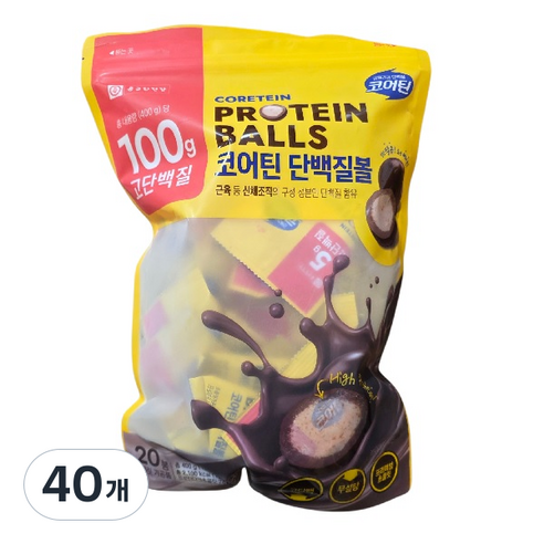 종근당 건강 코어틴 프로틴 초코볼 400G(20g )
