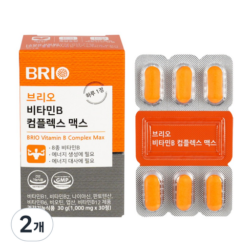 비타민B 컴플렉스 30일분 / 고함량 활성 비타민B군 / 비타민 B1 B2 B3 B5 B6 B7 B9 B12 비오틴 판토텐산 나이아신 엽산 영양제