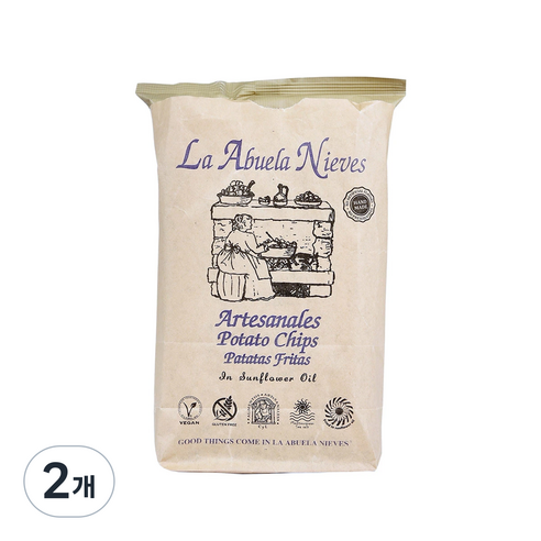 라아부엘라니에베스 포테이토칩, 150g, 2개