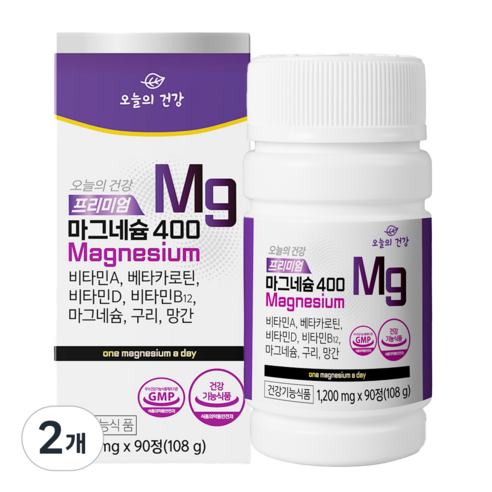 오늘의건강 프리미엄 마그네슘 400 108g