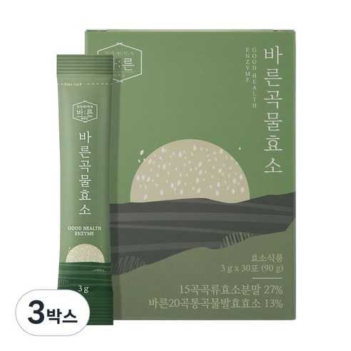 건강한약속 바른 곡물효소 누룽지맛, 90g, 3박스