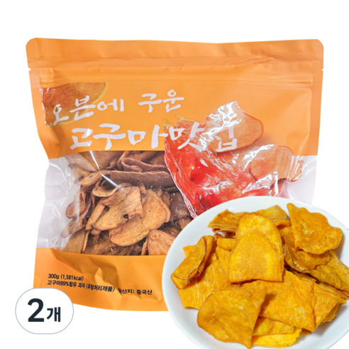오븐에 구운 고구마맛칩, 2개, 300g