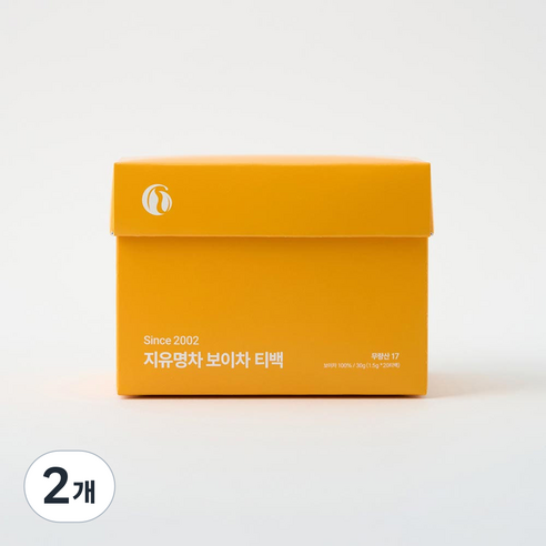 지유명차 무량산 보이차 티백(생차), 2개, 20개입, 1.5g