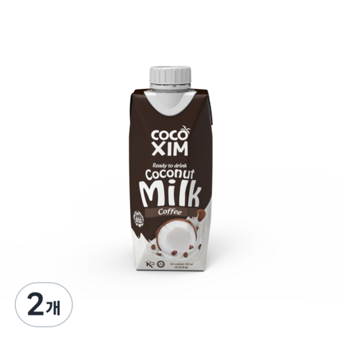 [공식수입사] 코코씸 코코넛밀크 커피맛, 330ml, 2개