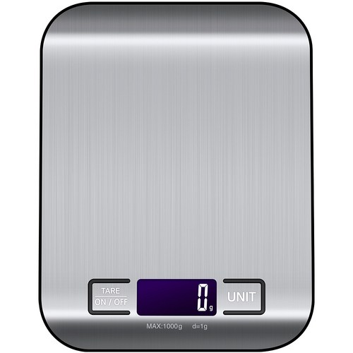 홈플래닛 스테인레스 디지털 백라이팅 주방저울 1kg 이미지