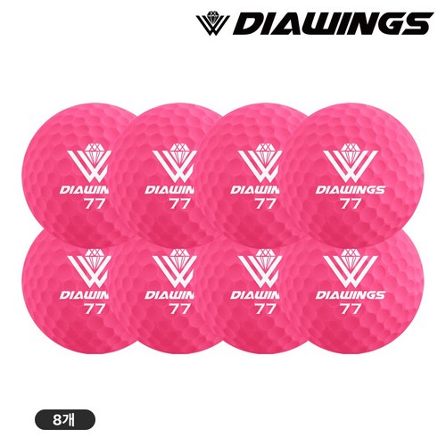 다이아윙스 비거리 장타 전용 고반발 2피스 골프공(벌크), M2 핑크(무광), 8개입, 1세트