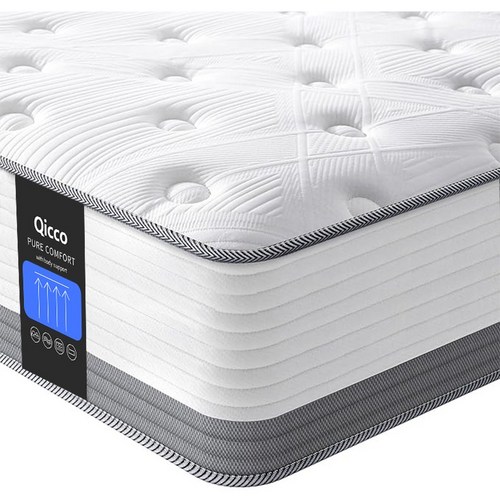 Qicco 침대 매트리스 무음 포켓스프링 바닥 매트리스, 20cm