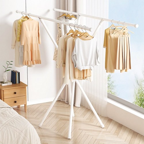 EBEAUTYDAY 대형 올스텐 빨래건조대 튼튼한 창문 베란다 빨래 이불건조대, 흰색, 1개