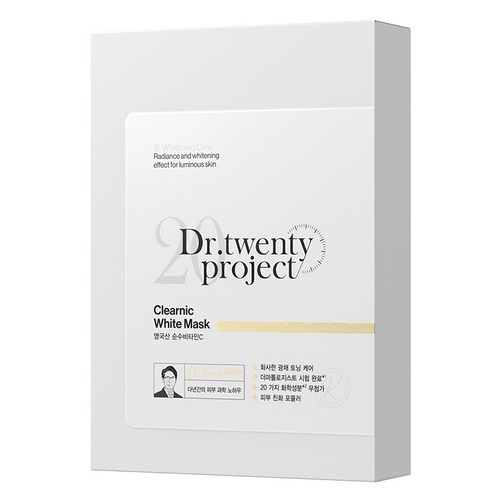 닥터트웬티프로젝트 클리어닉 화이트 마스크 30ml, 10개입, 1개