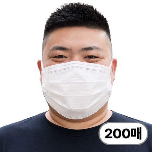[지와이 공식] XXXL 특특대형 칼국수끈 마스크 운동시에좋고 귀안아프고 숨쉬기편한, 10매입, 20개, 화이트