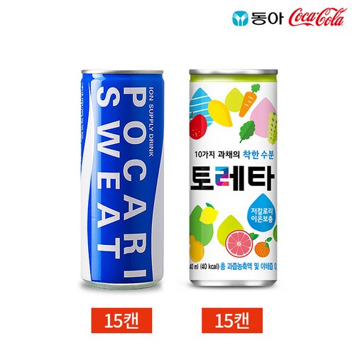 이온음료 포카리스웨트 토레타 2종 세트, 240ml, 30개