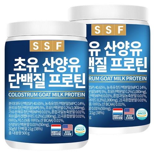 순수식품 초유 산양유 단백질 프로틴, 500g, 2개
