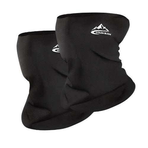 해피쇼핑 기모 롱 목토시 겨울 방한용품 레져 스포츠 마스크 2개세트 남녀공용, FREE, 블랙 2개