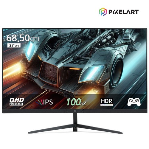 픽셀아트 PIXELART PAQ2710F 일반스탠드 100Hz QHD IPS 27형 모니터 무결점