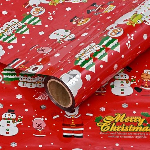 코코플러스 뽀로로 크리스마스 증착롤 포장지