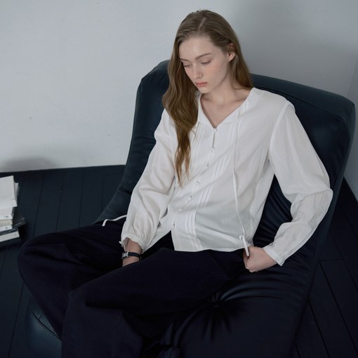 마인드브릿지 여성용 핀턱타이 블라우스 M1WS2201