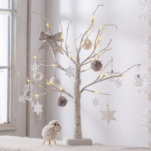 데코봉봉 자작나무 조명 트리 풀세트실버  60cm 크리스마스트리 크리스마스조명 크리스마스야외장식 트리풀세트 크리스마스트리세트 트리세트 크리스마스트리 크리스마스트리장식세트