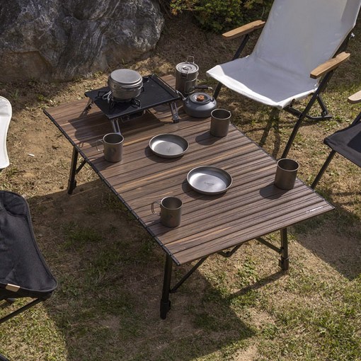 아베나키 에볼루션 롤테이블 100120cm  높이조절 캠핑테이블