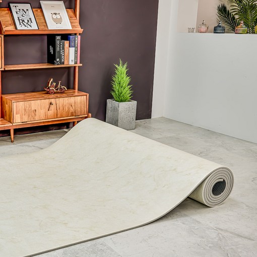 로하우스 PVC 층간소음 롤매트 두께 1.5cm, 마블아이보리