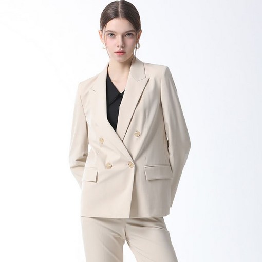 리스트 피크드 더블 브레스트 재킷 택가격 298000원