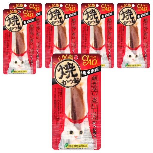 CIAO 宗田鰹燒魚柳條, 柴魚片風味, 18g, 6條